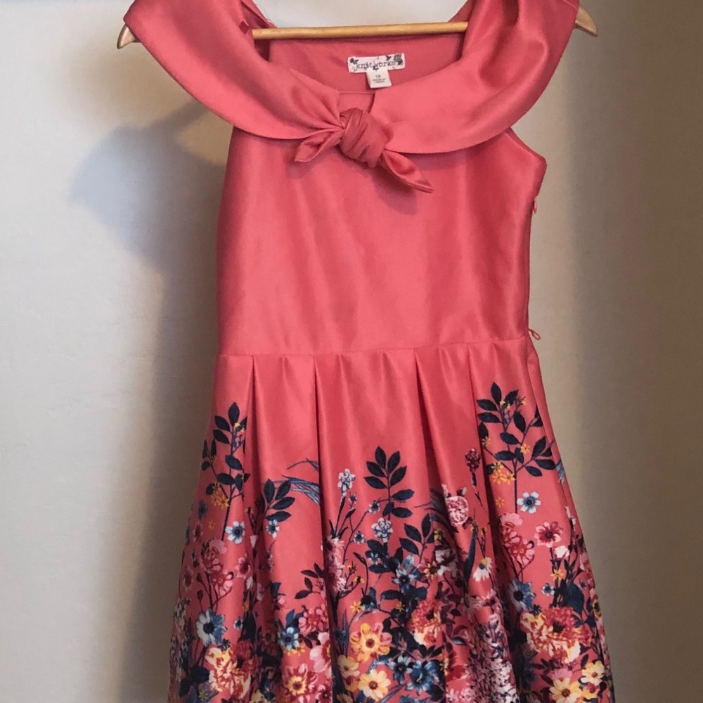 Girls Coral Dress Size 12